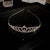 Women's Fashion Crown Alloy Hollow Out Inlay Rhinestones Pearl Crown