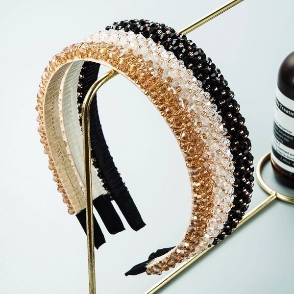 Women's Fashion Crystal Artificial Crystal Beaded Artificial Crystal Hair Band 1 Piece