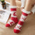 Women's Fashion Elk Polyacrylonitrile Fiber Jacquard Crew Socks