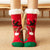 Women's Fashion Elk Polyacrylonitrile Fiber Jacquard Crew Socks