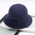 Women's Fashion Flower Flat Eaves Fedora Hat