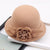 Women's Fashion Flower Flat Eaves Fedora Hat