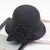 Women's Fashion Flower Flat Eaves Fedora Hat