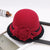 Women's Fashion Flower Flat Eaves Fedora Hat