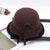 Women's Fashion Flower Flat Eaves Fedora Hat