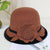 Women's Fashion Flower Flat Eaves Fedora Hat