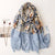 Women's Fashion Flower Polyester Bunchy Yarn Printing Winter Scarves