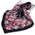 Women's Fashion Flower Satin Printing Silk Scarves