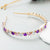 Women's Fashion Geometric Alloy Inlay Rhinestones Hair Band