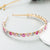 Women's Fashion Geometric Alloy Inlay Rhinestones Hair Band