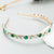 Women's Fashion Geometric Alloy Inlay Rhinestones Hair Band