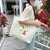 Women's Fashion Geometric Oxford Cloth Shopping Bags