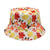 Women's Fashion Geometric Printing Flat Eaves Bucket Hat