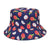 Women's Fashion Geometric Printing Flat Eaves Bucket Hat