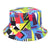 Women's Fashion Geometric Printing Flat Eaves Bucket Hat