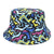 Women's Fashion Geometric Printing Flat Eaves Bucket Hat