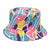 Women's Fashion Geometric Printing Flat Eaves Bucket Hat