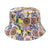 Women's Fashion Geometric Printing Flat Eaves Bucket Hat