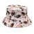 Women's Fashion Geometric Printing Flat Eaves Bucket Hat