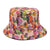 Women's Fashion Geometric Printing Flat Eaves Bucket Hat