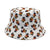 Women's Fashion Geometric Printing Flat Eaves Bucket Hat