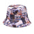 Women's Fashion Geometric Printing Flat Eaves Bucket Hat