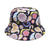 Women's Fashion Geometric Printing Flat Eaves Bucket Hat