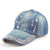 Women's Fashion Gradient Color Rhinestone Curved Eaves Baseball Cap