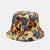 Women's Fashion Graffiti Double-sided Wide Eaves Bucket Hat