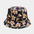 Women's Fashion Graffiti Double-sided Wide Eaves Bucket Hat