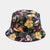 Women's Fashion Graffiti Double-sided Wide Eaves Bucket Hat