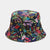 Women's Fashion Graffiti Double-sided Wide Eaves Bucket Hat