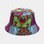 Women's Fashion Graffiti Double-sided Wide Eaves Bucket Hat