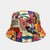 Women's Fashion Graffiti Double-sided Wide Eaves Bucket Hat