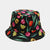 Women's Fashion Graffiti Double-sided Wide Eaves Bucket Hat