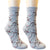 Women's Fashion Hand Cotton Blending Jacquard Crew Socks A Pair