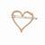 Women's Fashion Heart Shape Alloy Plating Hair Clip