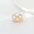 Women's Fashion Heart Shape Diamond Scarf Ring