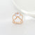 Women's Fashion Heart Shape Diamond Scarf Ring