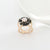 Women's Fashion Heart Shape Diamond Scarf Ring