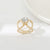 Women's Fashion Heart Shape Diamond Scarf Ring