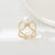 Women's Fashion Heart Shape Diamond Scarf Ring