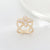 Women's Fashion Heart Shape Diamond Scarf Ring