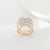 Women's Fashion Heart Shape Diamond Scarf Ring