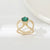 Women's Fashion Heart Shape Diamond Scarf Ring