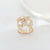 Women's Fashion Heart Shape Diamond Scarf Ring