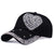 Women's Fashion Heart Shape Rhinestone Pearl Baseball Cap