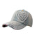 Women's Fashion Heart Shape Rhinestone Pearl Baseball Cap