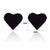 Women's Fashion Heart Stainless Steel No Inlaid Ear Studs Stainless Steel Earrings