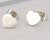 Fashion Heart 304 Stainless Steel No Inlaid 18K Gold Plated Ear Studs